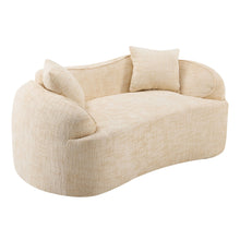 Load image into Gallery viewer, Curved 2 Person Compress Sofa With Armrests, Includes Pillows
