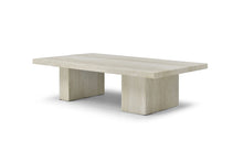 Load image into Gallery viewer, Marble Double Pedestal Coffee Table - Beige
