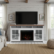 Load image into Gallery viewer, Fireplace TV Stand Console &amp; Fixed Shelves
