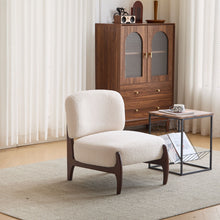 Load image into Gallery viewer, Modern Boucle Lounge Chair With Solid Wood Fram
