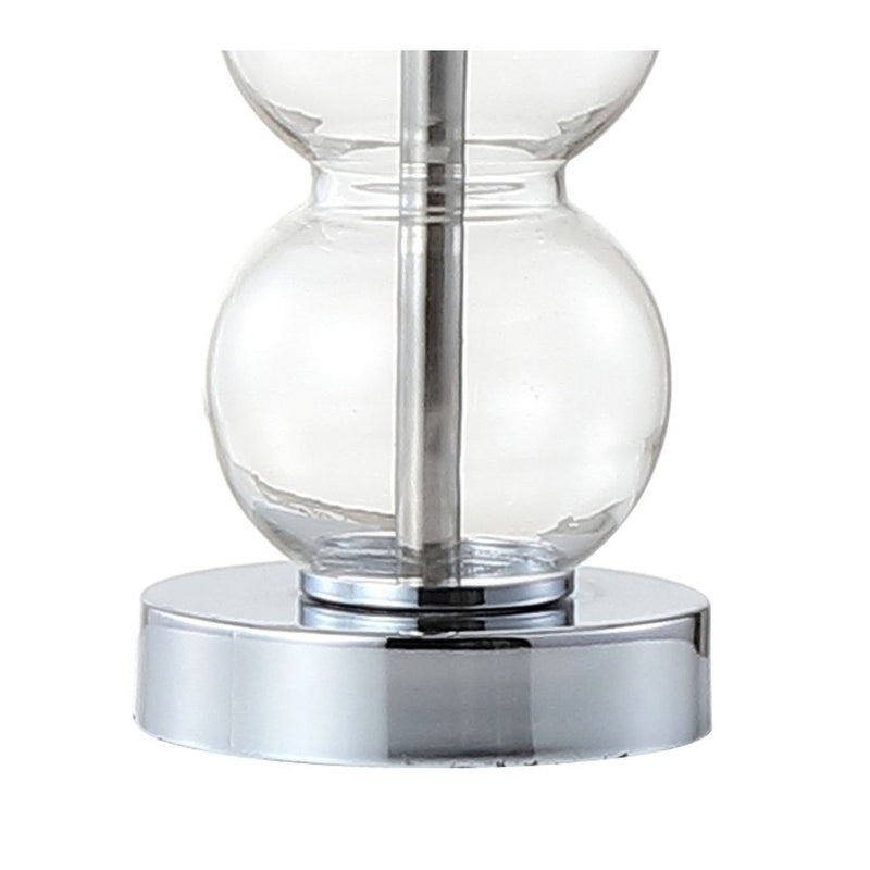 21" Novelty Table Lamp LED With Globe Shade - Clear