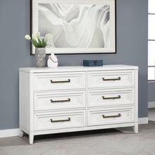 Load image into Gallery viewer, Inverness - 6 Drawer Bedroom Dresser - White

