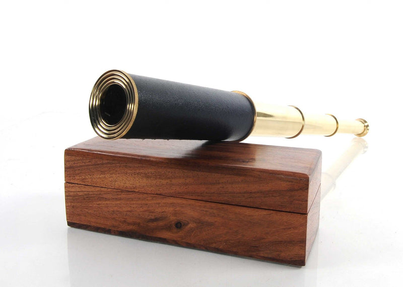 Handheld Telescope In Box - Brass