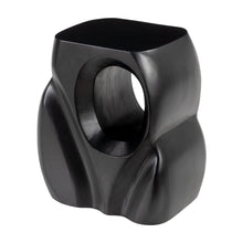 Load image into Gallery viewer, 16" Solid Wood Figurine End Table - Black

