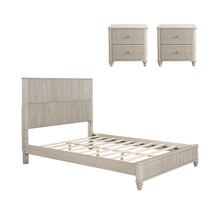 Load image into Gallery viewer, 3 Piece Bedroom Set With Bed And 2 Nightstands

