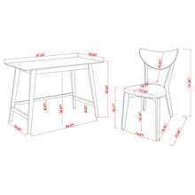 Load image into Gallery viewer, 2 Piece Writing Desk Set With Chair - Brown
