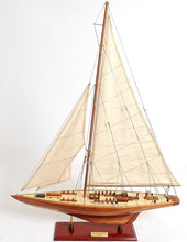 Load image into Gallery viewer, Endeavour Yacht Hand Painted Sculpture - Brown
