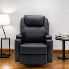 Load image into Gallery viewer, Power Heated Massage Lift AssiStand Recliner - Black
