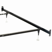 Load image into Gallery viewer, Renee - Twin / Full Bed Frame With Reinforced Center Beam And Bolt-On Construction - Black
