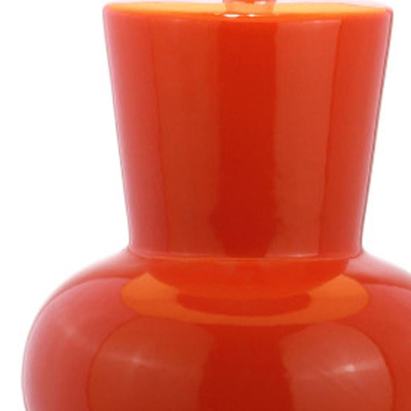 Novelty Table Lamp LED With Drum Shade - Coral