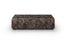 Load image into Gallery viewer, Genuine Marble Block Coffee Table - Brown
