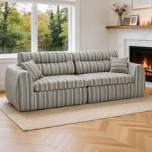 Load image into Gallery viewer, 3 Seater, Couch With Throw Pillows For Living Room
