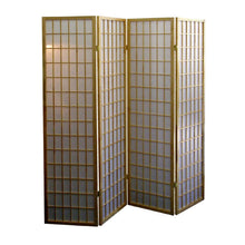 Load image into Gallery viewer, Folding Four Panel Screen Room Divider (469131) - Brown
