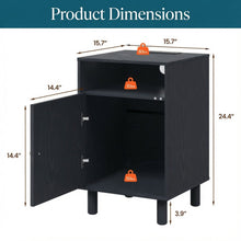 Load image into Gallery viewer, Nightstand With Charging Station &amp; Storage
