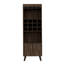 Load image into Gallery viewer, 24" Wood Bar Cabinet With Two Doors - Walnut
