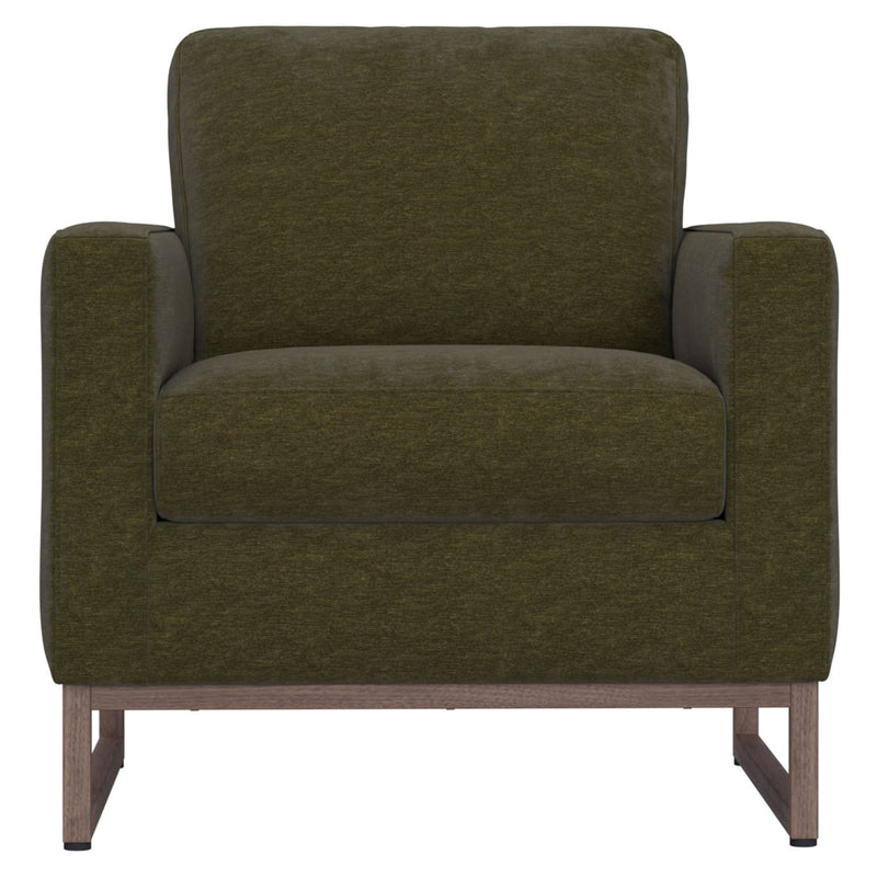 Accent Chair With Track Arm Design