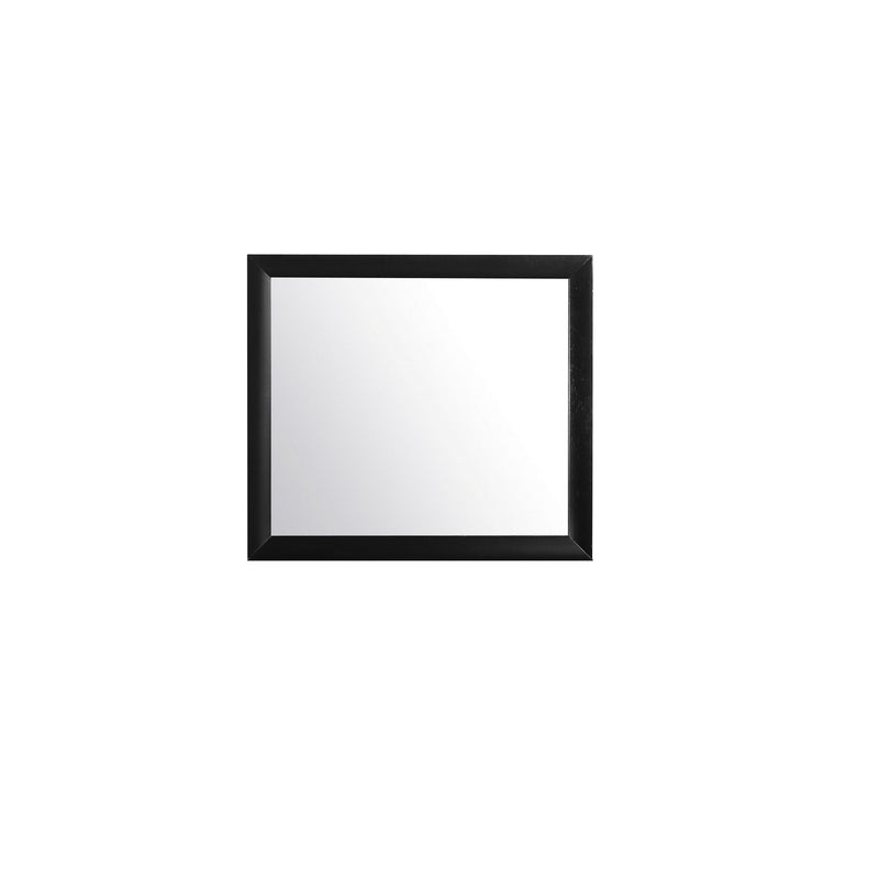 35" Accent Mirror With Frame - Black