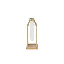 Load image into Gallery viewer, Test Tube Table Vase - Gold / Gold / Natural
