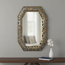 Load image into Gallery viewer, 35" Octagonal Steel Framed Accent Mirror - Bronze
