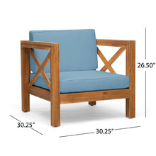 Load image into Gallery viewer, Brava - Mid - Century Modern Club Chair With Water Resistant Cushions
