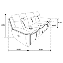 Load image into Gallery viewer, Stanwicke - 2 Piece Motion Reclining Sofa Set With Contrast Stitching - Blue
