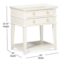 Load image into Gallery viewer, Carmona - 2 Drawer Tray Top Nightstand Pulls
