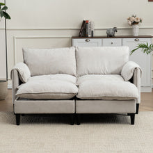 Load image into Gallery viewer, Convertible Combination Sofa With Footstools With Storage
