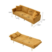 Load image into Gallery viewer, Luxury Foldable Double Sofa Bed With Folding Armrests
