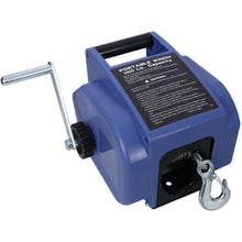 Load image into Gallery viewer, Reversible Electric 12V Trailer Winch For Boats Up To 6000 Lbs With Galvanized Wire Rope And Casing - Blue
