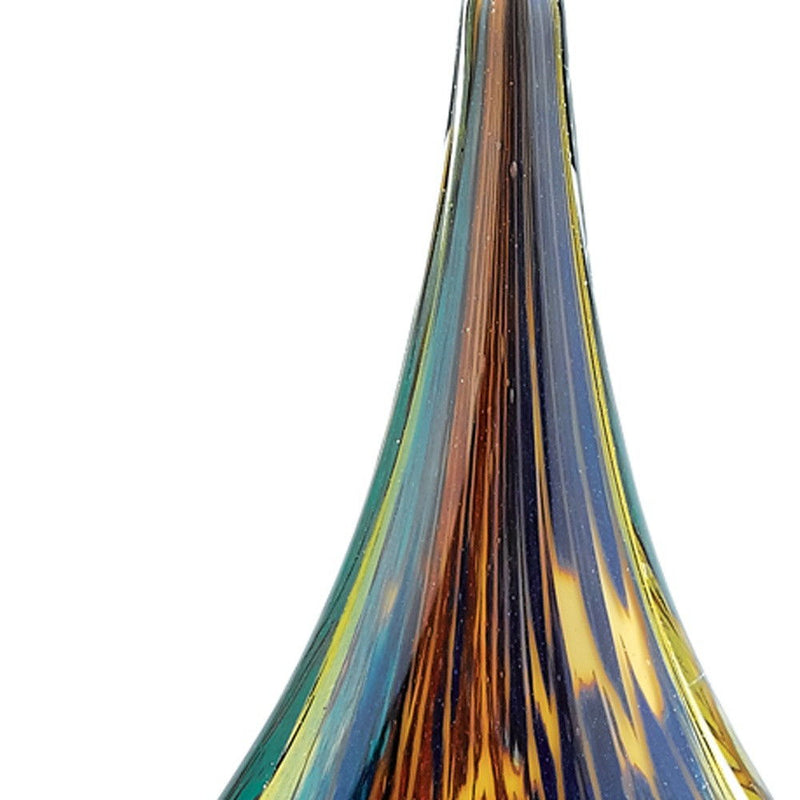 Murano Modern Abstract Tabletop Sculpture (376082) - Blue / Yellow