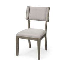 Load image into Gallery viewer, Upholstered Fabric Open Back Side Chairs (Set of 2) - Light Gray
