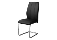 Load image into Gallery viewer, Upholstered Faux Leather Dining Room Side Chairs (Set of 2) - Black
