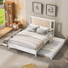 Load image into Gallery viewer, Platform Bed With 2 Big Drawers &amp; Trundle
