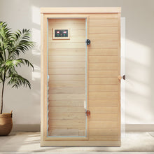 Load image into Gallery viewer, Hemlock Mini 1 Person Far Infrared Door Indoor Sauna Room
