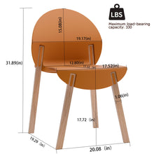 Load image into Gallery viewer, 4 Piece Set Of Single Chairs, Traditional Elements With Round Table
