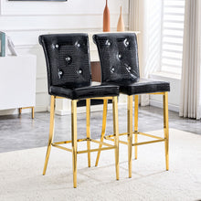 Load image into Gallery viewer, Bar Chairs With Crystal Clasp Design (Set of 2)
