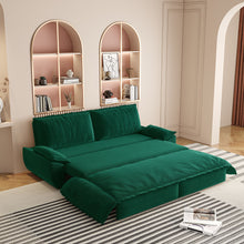 Load image into Gallery viewer, Queen Pull Out 3 In 1 Convertible Sleeper Sofa, Multi-Functional

