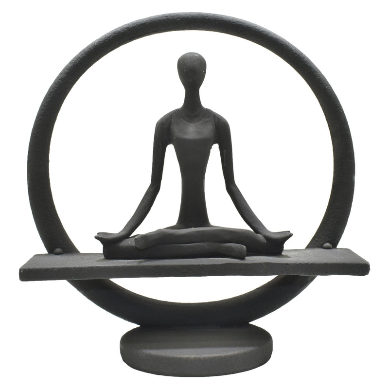 Yoga Meditation Tabletop Sculpture - Black