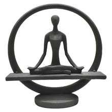 Load image into Gallery viewer, Yoga Meditation Tabletop Sculpture - Black
