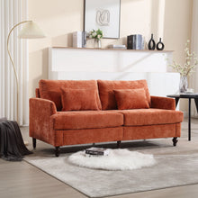 Load image into Gallery viewer, Mid Century Modern Chenille Fabric Loveseat Sofa, 2 Seat Upholstered Couch
