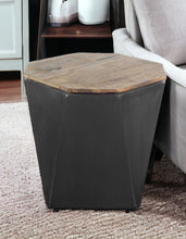 Load image into Gallery viewer, 21" Solid Wood End Table - Black
