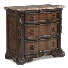 Load image into Gallery viewer, Nightstand, 3 Drawers - Brown / Coffee
