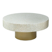 Load image into Gallery viewer, Unique Capiz Coffee Table &amp; Pedestal Base
