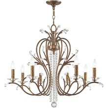 Load image into Gallery viewer, 28'' Eight Light Dimmable Chandelier With Shades - Bronze

