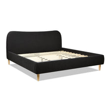 Load image into Gallery viewer, Roman - Curved Headboard Upholstered Platform Bed
