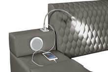 Load image into Gallery viewer, Zoya Smart Multifunctional Queen Size Bed Made with Wood in Gray
