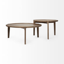 Load image into Gallery viewer, Solid Wood Round Nested Coffee Tables - Brown
