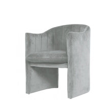 Load image into Gallery viewer, Upholstered In Velvet Dining Arm Chair - Gray
