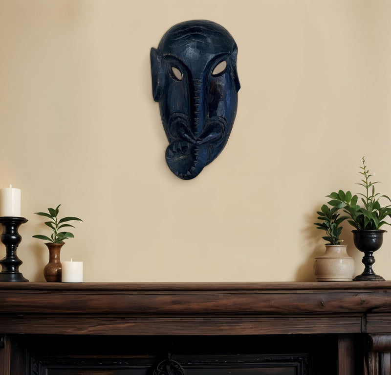 Decorative Mask Tabletop Sculpture (554704) - Black