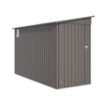 Load image into Gallery viewer, Metal Outdoor Storage Shed 4 X 9 Ft With Sloping Roof, Vents, And Side Door - Gray
